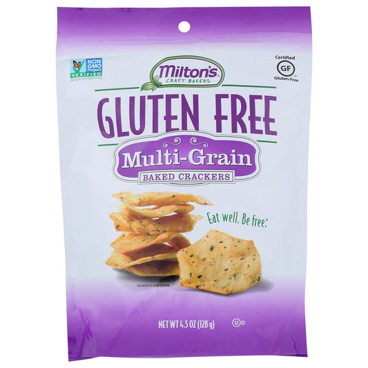 Milton's Craft Bakers 80300, Multigrain Gluten Free Cracker 4.5 Ounce,  Case of 12