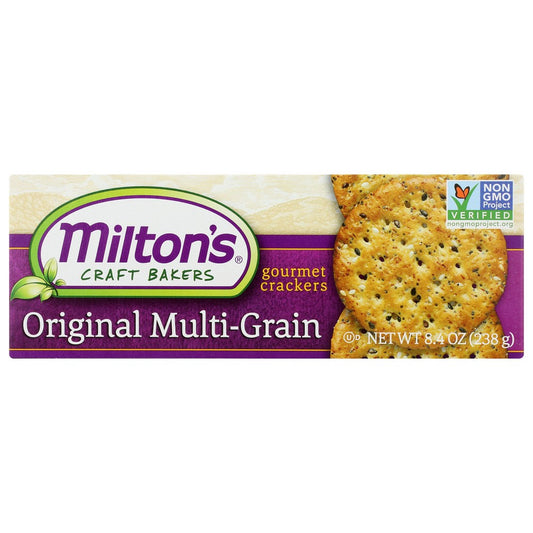 Milton's Craft Bakers 93370, Multigrain 70Mm Milton's Non-Gmo Gourmet Multi-Grain Cracker 8.4 Ounce,  Case of 8