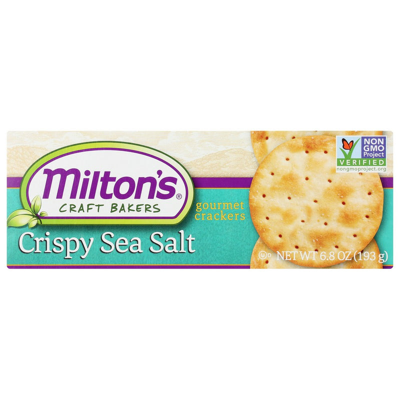 Miltons Crackr Grmt Crspy Sea Salt - 7 Ounce, Case of 8