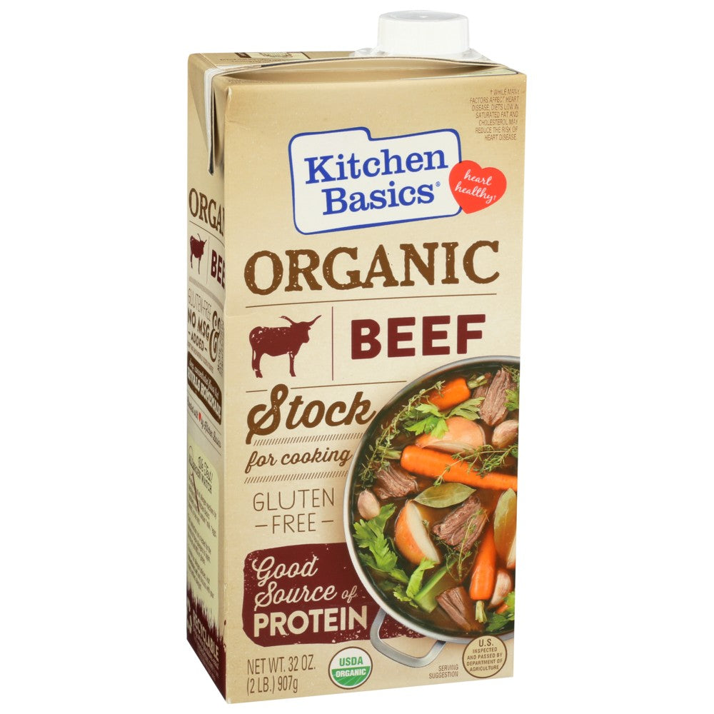 Kitchen Basics Stock Beef Organic - 32 Ounce,  Case of 12