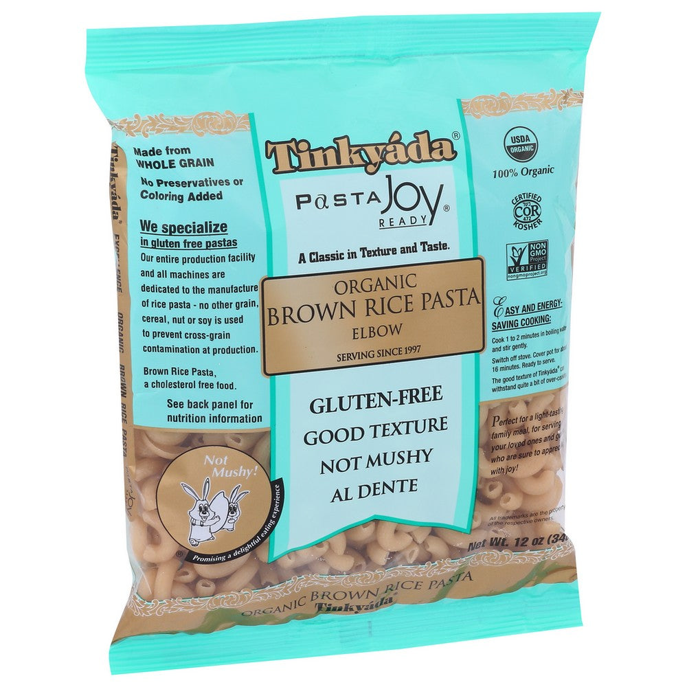 Tinkyada Pasta Brown Rice Elbow Organic - 12 Ounce,  Case of 12