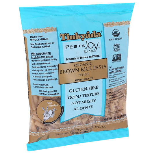 Tinkyada Pasta Brown Rice Penne Organic - 12 Ounce,  Case of 12