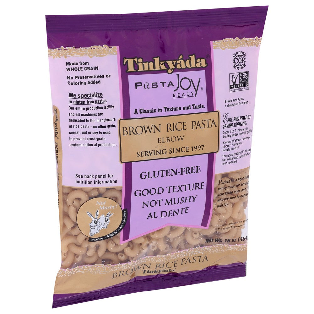 Tinkyada Pasta Brown Rice Elbow - 16 Ounce,  Case of 12