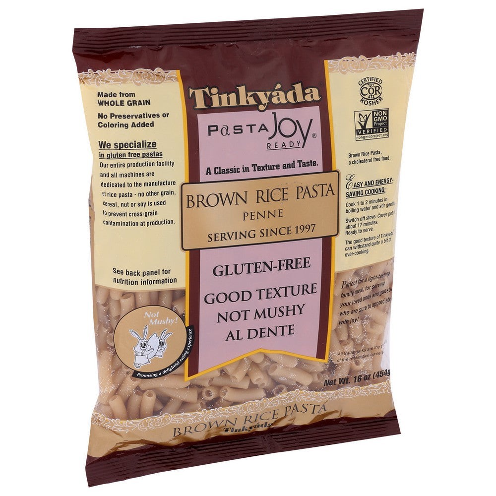 Tinkyada Pasta Brown Rice Penne - 16 Ounce,  Case of 12