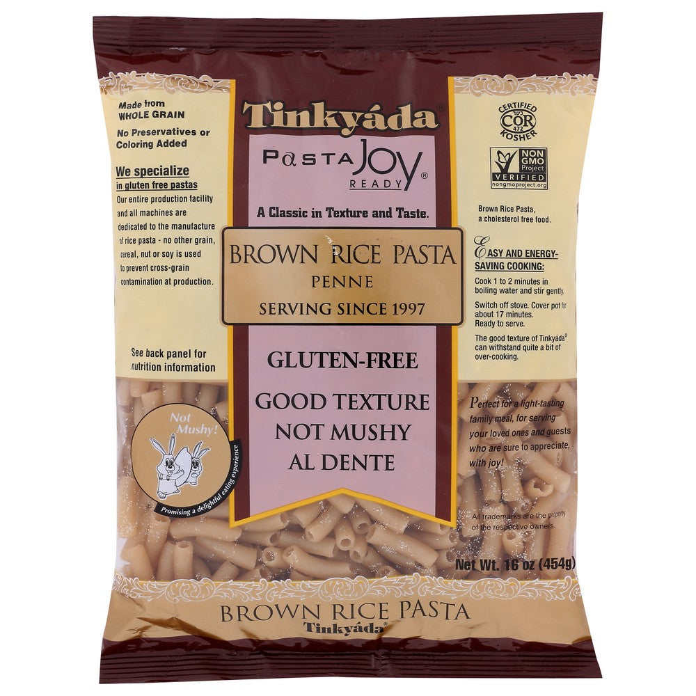 Tinkyada Pasta Brown Rice Penne - 16 Ounce,  Case of 12