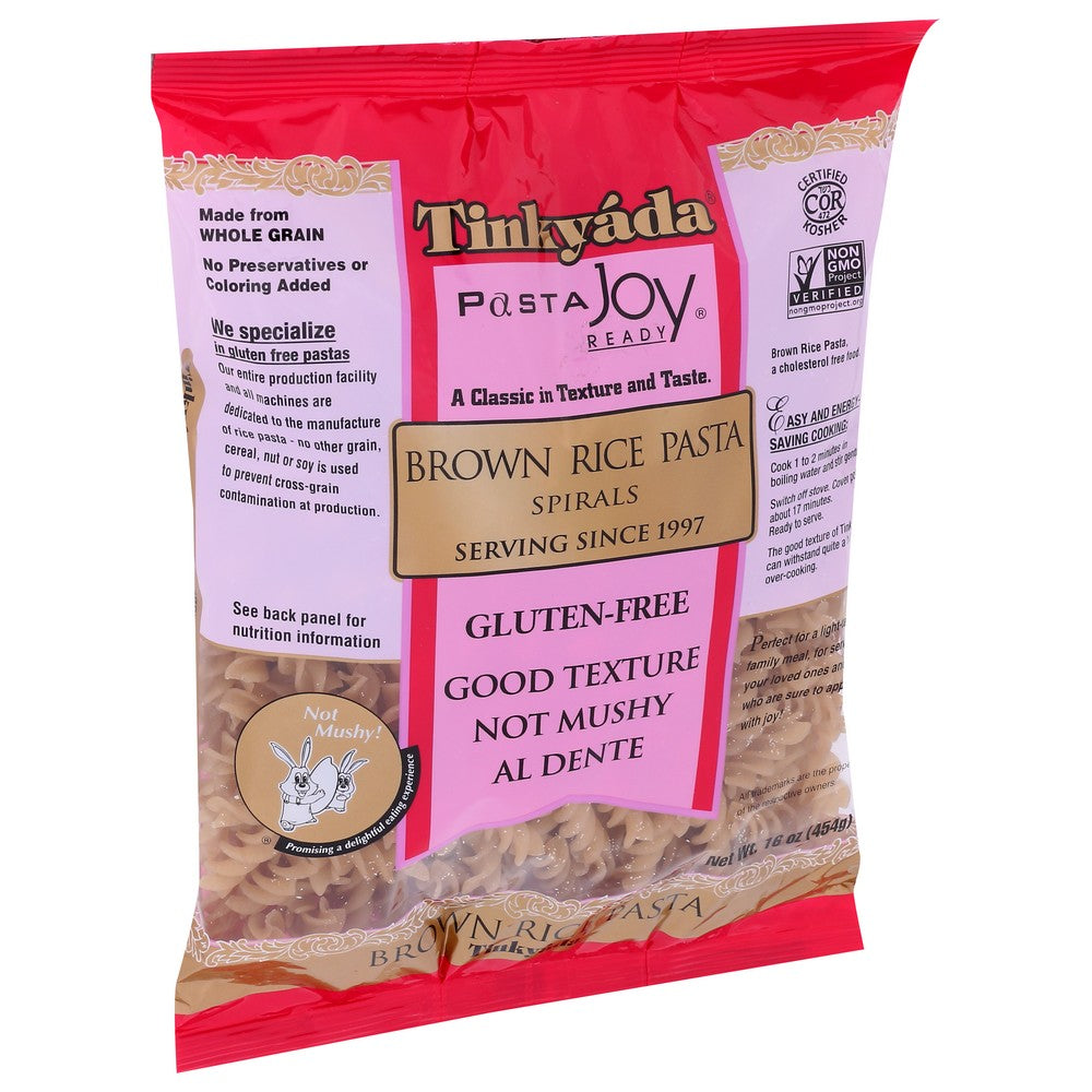 Tinkyada Pasta Brown Rice Spiral - 16 Ounce,  Case of 12