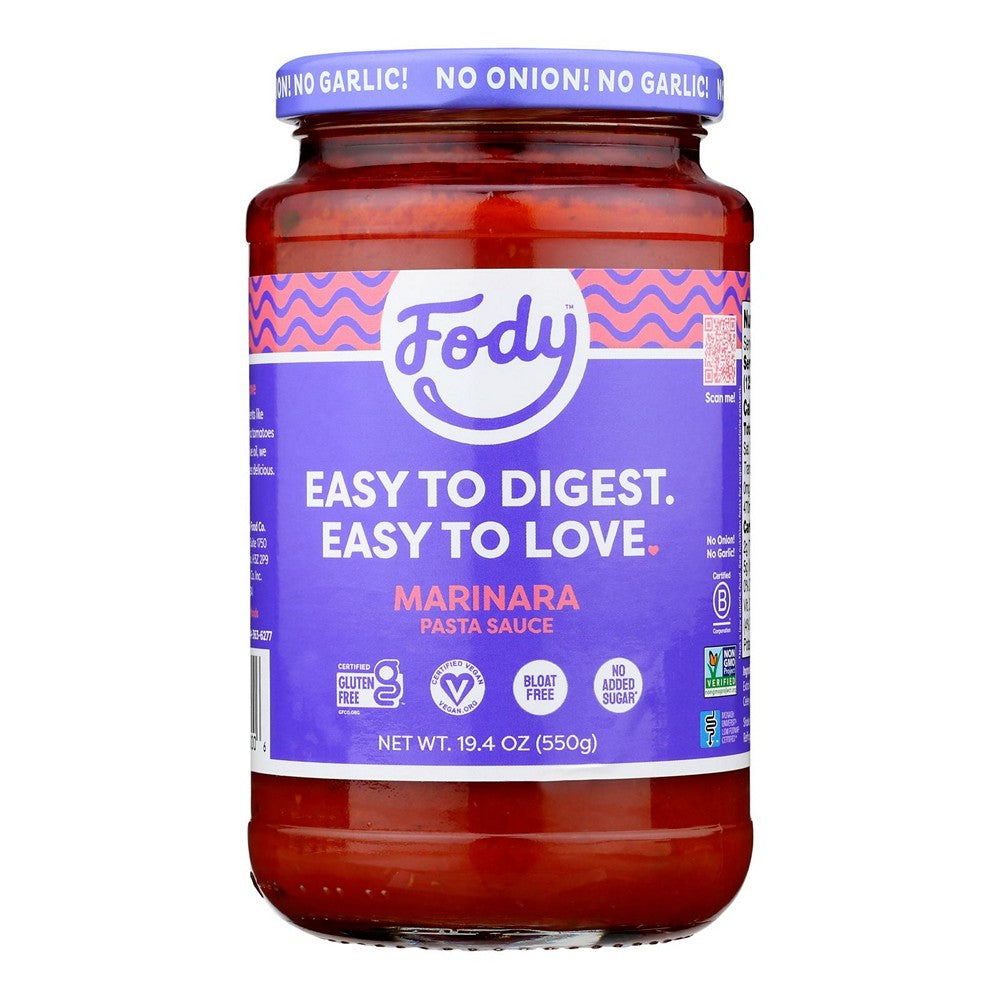 Fody Food Co. Pasta Sauce - Case of 6 - 19.4 OZ
