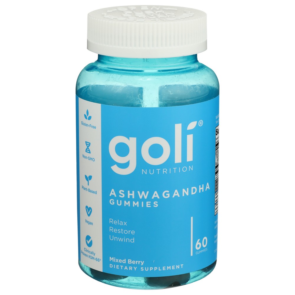 Goli Nutrition Ashg001,  Ashwagandha Gummies  ,  Case of 1