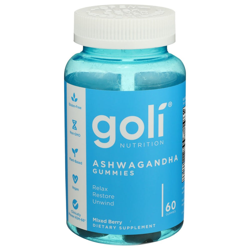 Goli Nutrition Ashwagandha Gummies - 60 Piece, Case of 1