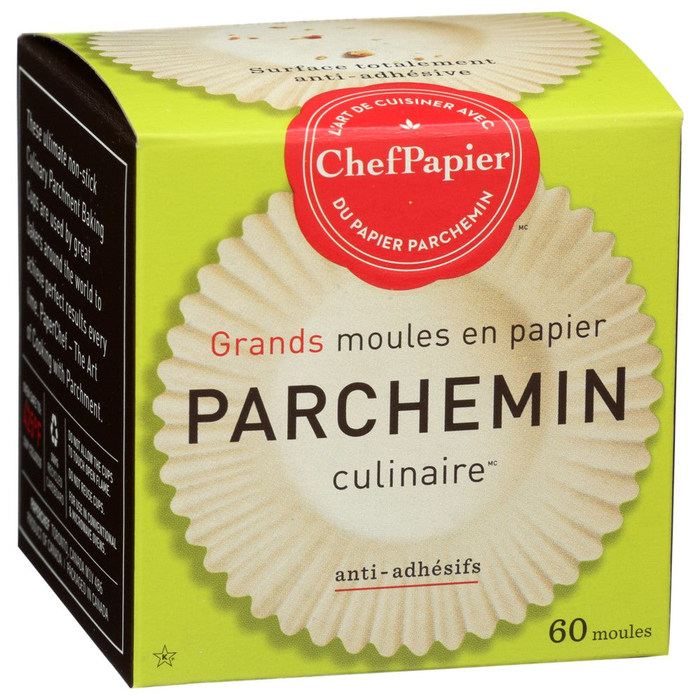 Paper Chef Parchment Cup Lg - 60 Piece,  Case of 12