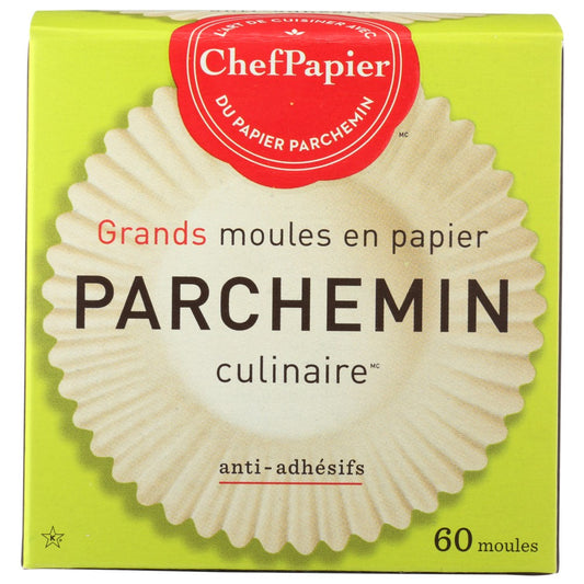 Paper Chef Parchment Cup Lg - 60 Piece,  Case of 12