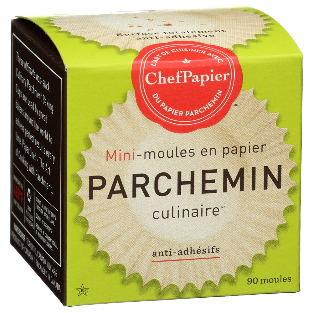 Paper Chef Parchment Cup Mini - 90 Piece,  Case of 12