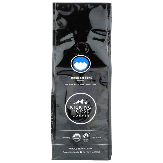 Kicking Horse Coffee 3 Sistrs Med Rst Bean - 10 Ounce,  Case of 6