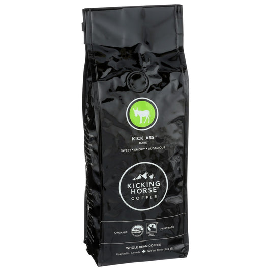 Kicking Horse Coffee Kick Ass Drk Bean - 10 Ounce,  Case of 6