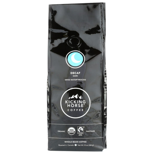 Kicking Horse Coffee Dcf Drk Rst Whl Bean - 10 Ounce,  Case of 6