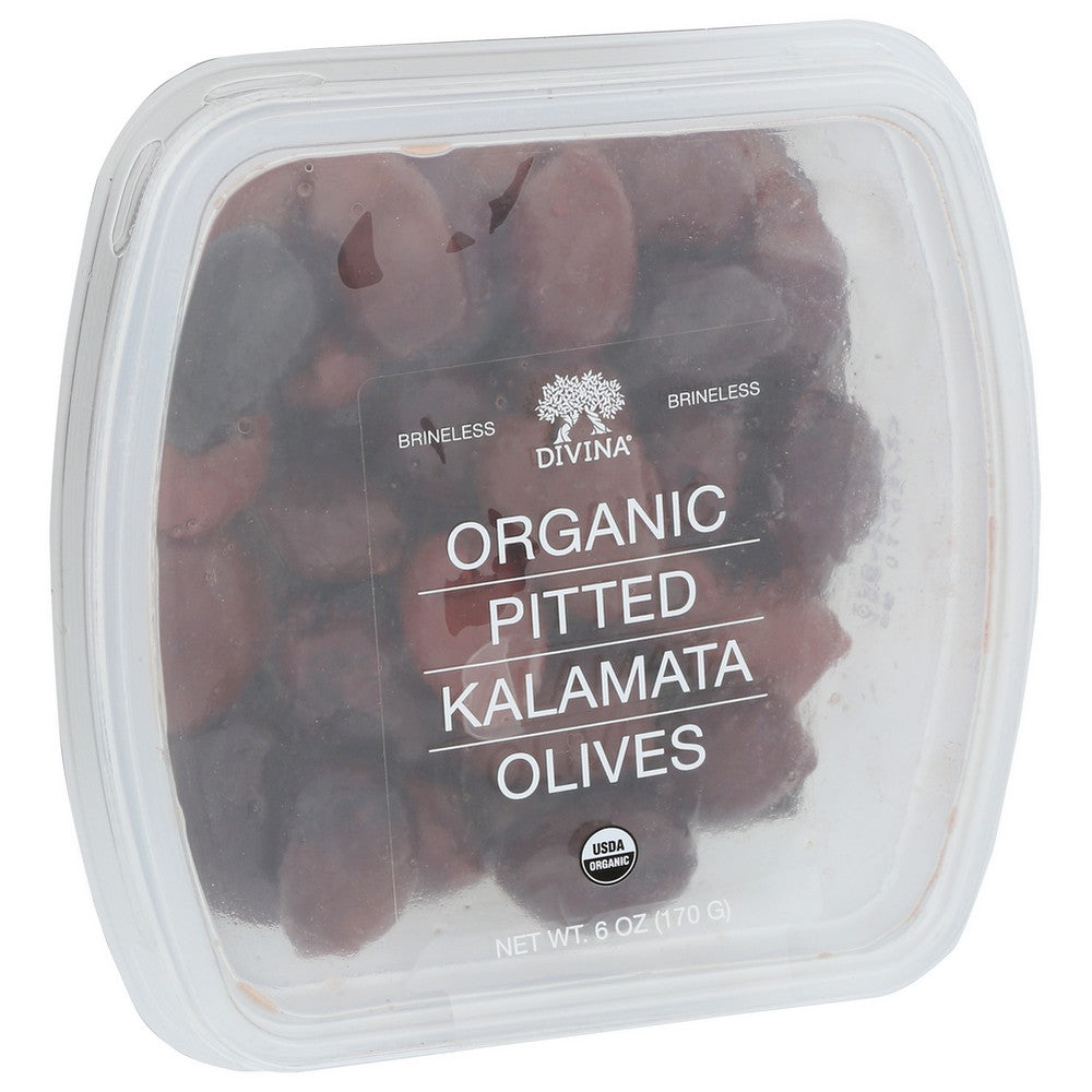 Divina® 17220,  Organicanic Pitted Kalamata Olives 6 Ounce,  Case of 6