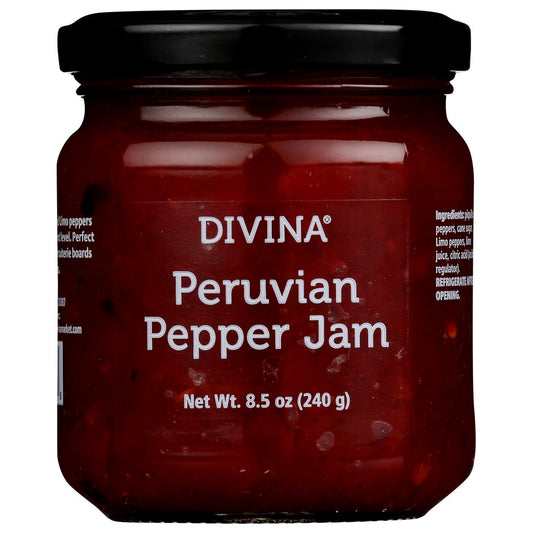 Divina 20387,  Peruvian Pepper Jam 8.5 Ounce,  Case of 12