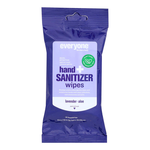 Everyone - Hand Sntzr Wipes Lavender Aloe - Case of 6-15 Count