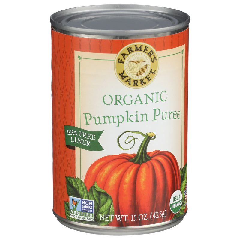 Farmers Market Foods Pumpkin Organic - 15 Ounce, Case of 12