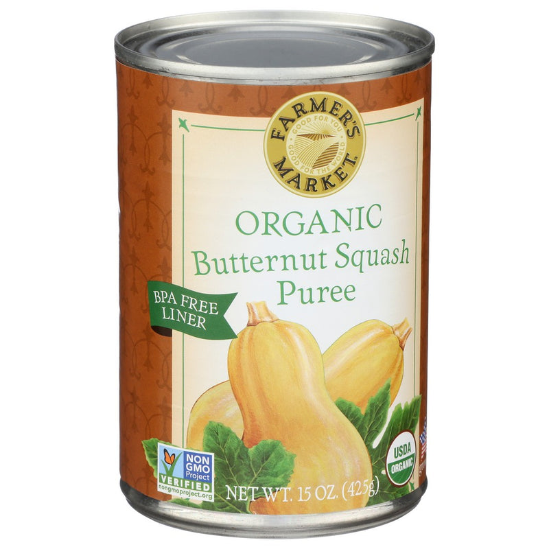 Farmers Market Foods Squash Bttrnt Cnnd Organi - 15 Ounce, Case of 12