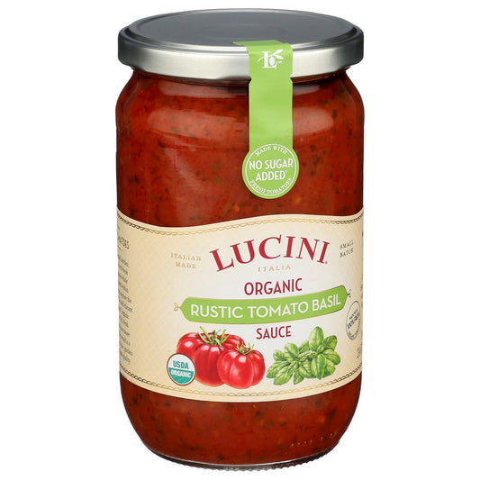 Lucini® 540040, Lucini Italia Sauce Rustic Tomato Basil, Organicanic, 25.5 Oz.,  Case of 6