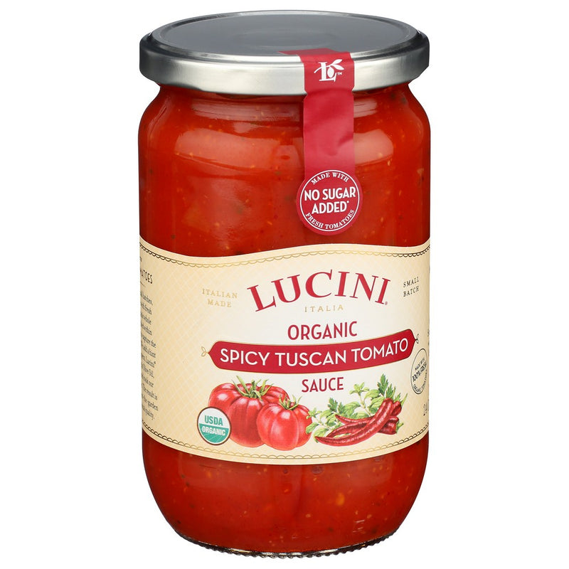 Lucini Italia® 540043, Pasta Sauce Organicanic Spicy Tuscan Tomato Pasta Sauce 24 Ounce,  Case of 6