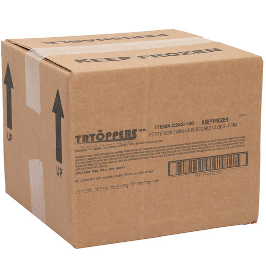 T.R. Toppers Firm New York Cheese Petite Pieces, 10 Pounds, 1 Per Box, 1 Per Case