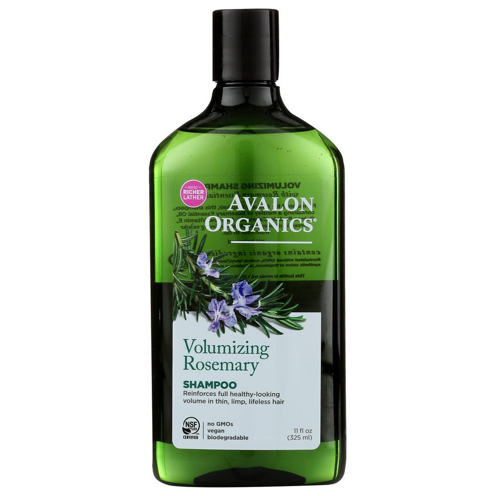 Avalon Organicanics® Av35110, Avalon Organicanics Volumizing Rosemary Shampoo, 11 Oz.,  Case of 1