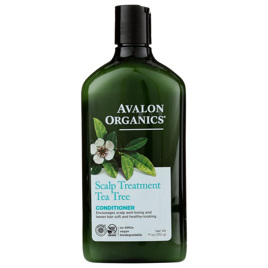 Avalon Organicanics Av35167, Avalon Organicanics Scalp Treatment Tea Tree Conditioner, 11 Oz.,  Case of 1