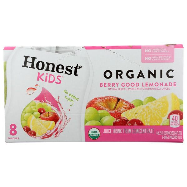 Honest Kids Juice Berry Lemonade 8pk - 54 Fluid Ounce,  Case of 4