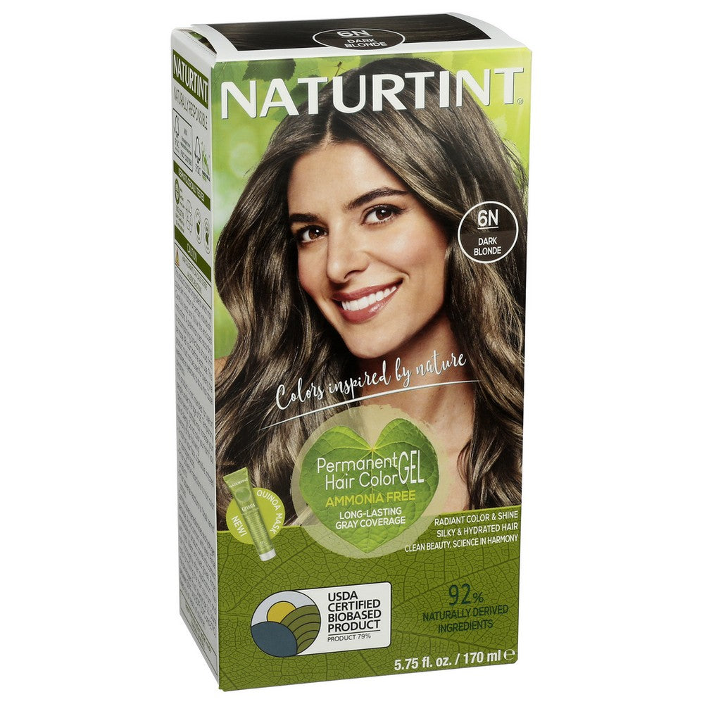 Naturtint® 60004, 6N Dark Blonde Permanent Hair Color 5.75 Fluid Ounce,  Case of 3