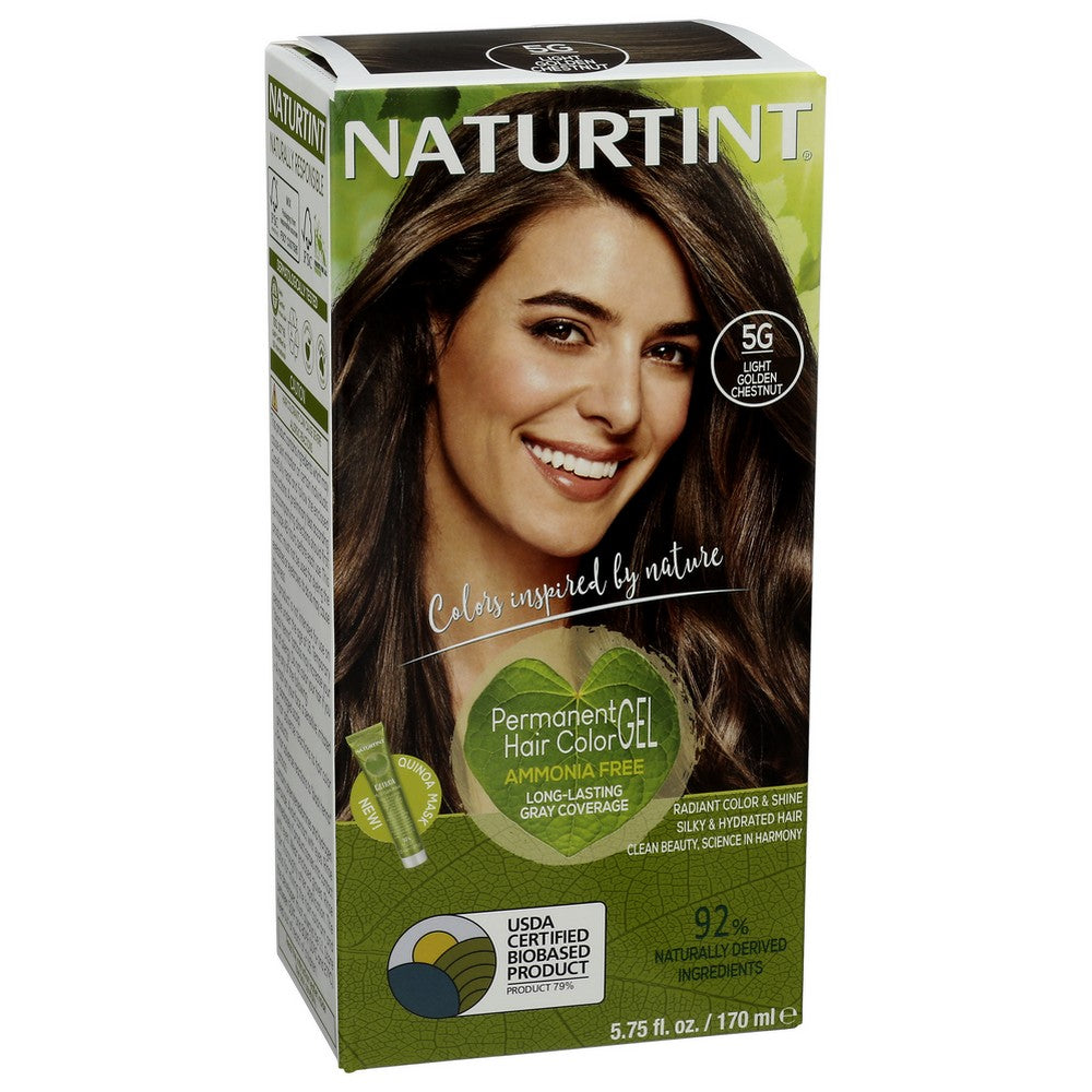 Naturtint® 60009, 5G Light Golden Chestnut Permanent Hair Color 5.75 Fluid Ounce,  Case of 3