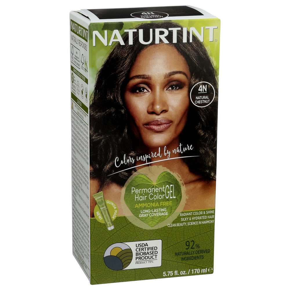 Naturtint® 61000, 4N Natural Chestnut Permanent Hair Color 5.75 Fluid Ounce,  Case of 3