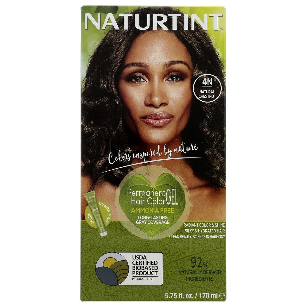 Naturtint® 61000, 4N Natural Chestnut Permanent Hair Color 5.75 Fluid Ounce,  Case of 3