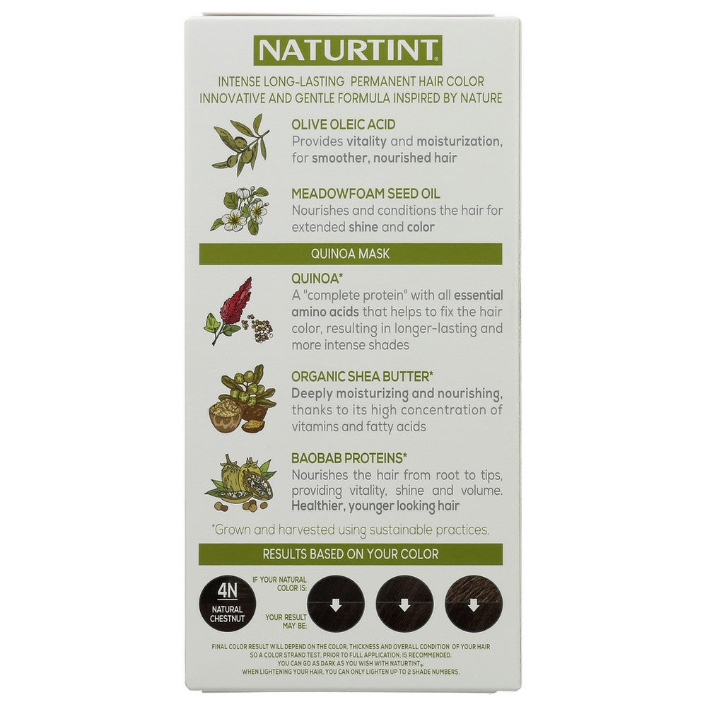 Naturtint® 61000, 4N Natural Chestnut Permanent Hair Color 5.75 Fluid Ounce,  Case of 3