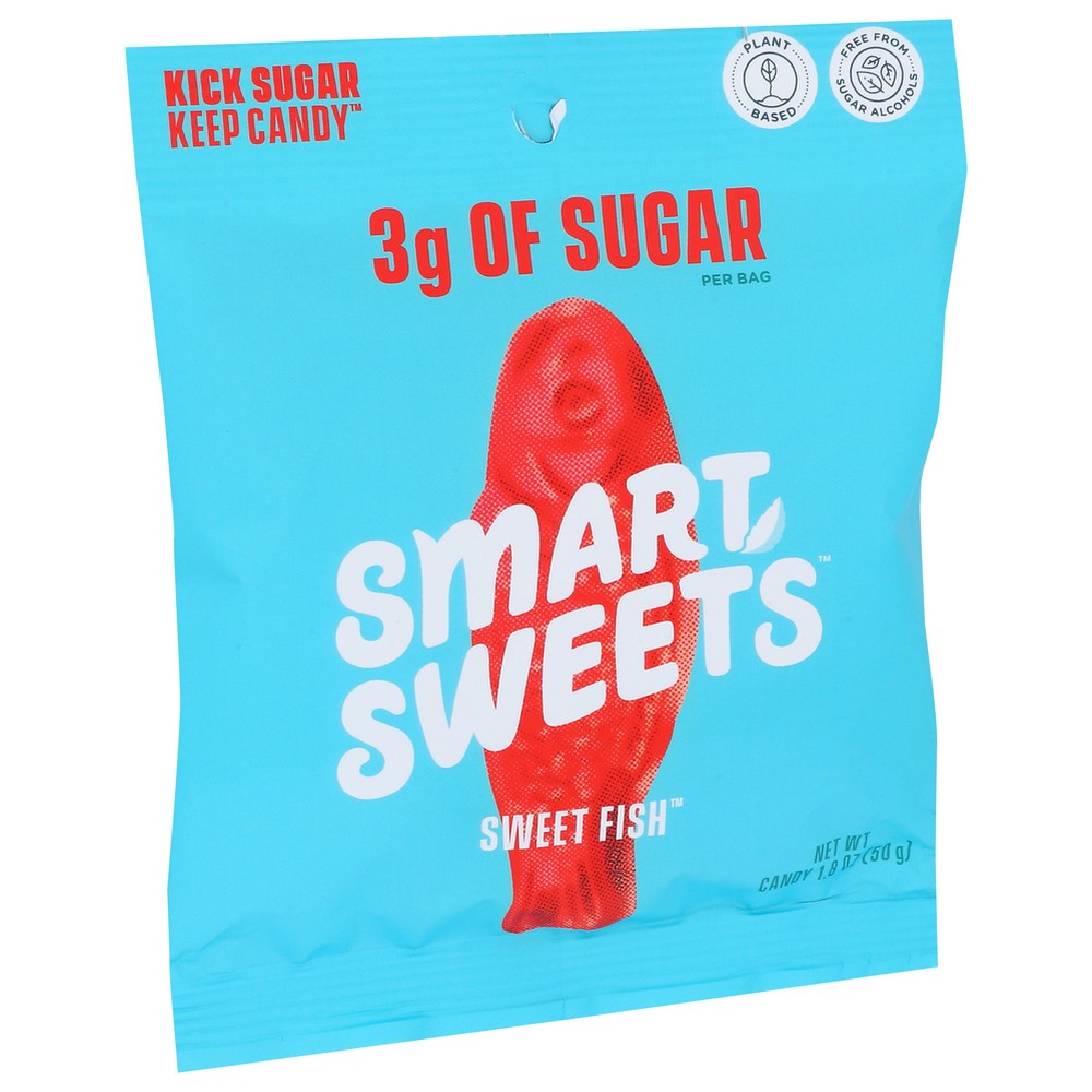 Smartsweets 20020, Sweet Fish Naturally Sweetened Candy 1.8 Ounce,  Case of 12