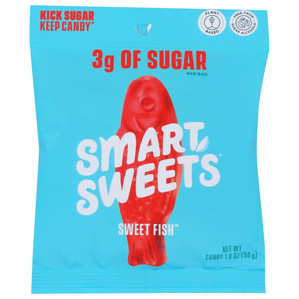 Smartsweets 20020, Sweet Fish Naturally Sweetened Candy 1.8 Ounce,  Case of 12