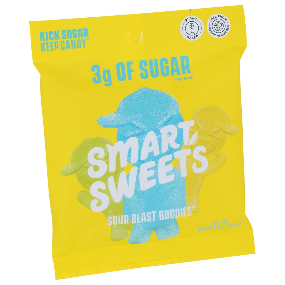 Smartsweets 20040, Sour Blast Buddies Naturally Sweetened Candy 1.8 Ounce,  Case of 12