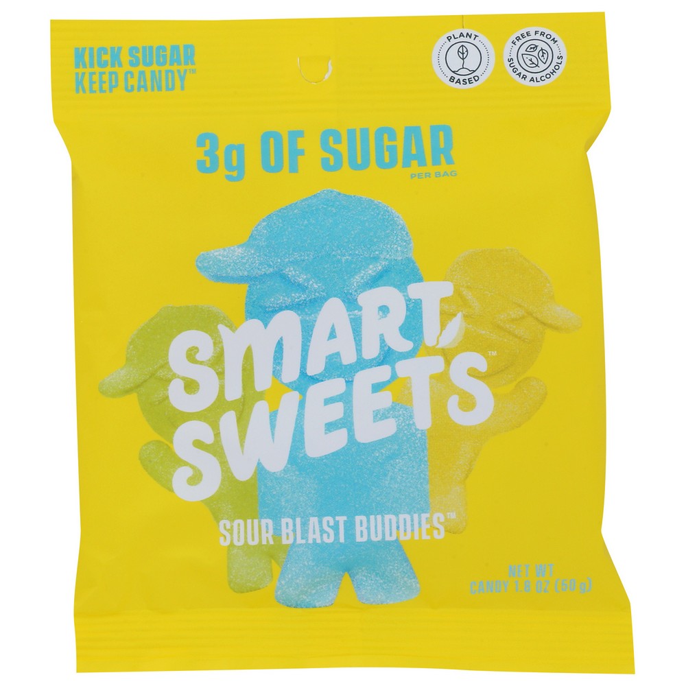 Smartsweets 20040, Sour Blast Buddies Naturally Sweetened Candy 1.8 Ounce,  Case of 12