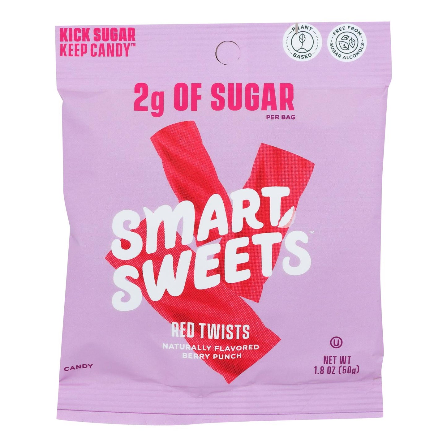 Smartsweets - Red Twists Berry Punch - Case of 12-1.8 Ounce