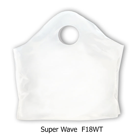 Revolution Consumer Solutions Command Packaging White Wave Plastic Carry Out Bag 18 X 16 X 9 Stock - 500 Per Case