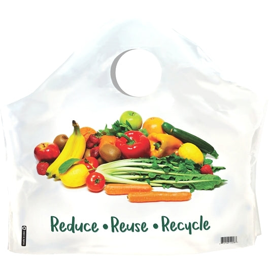 Revolution Consumer Solutions Command Packaging Stock Logo Reusable Wave Bag 18 X 18 X 6 - 500 Per Case