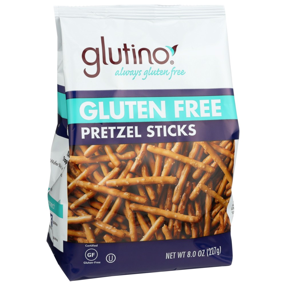 Glutino® 10028, Stick Bag Pretzels 8 Ounce,  Case of 12