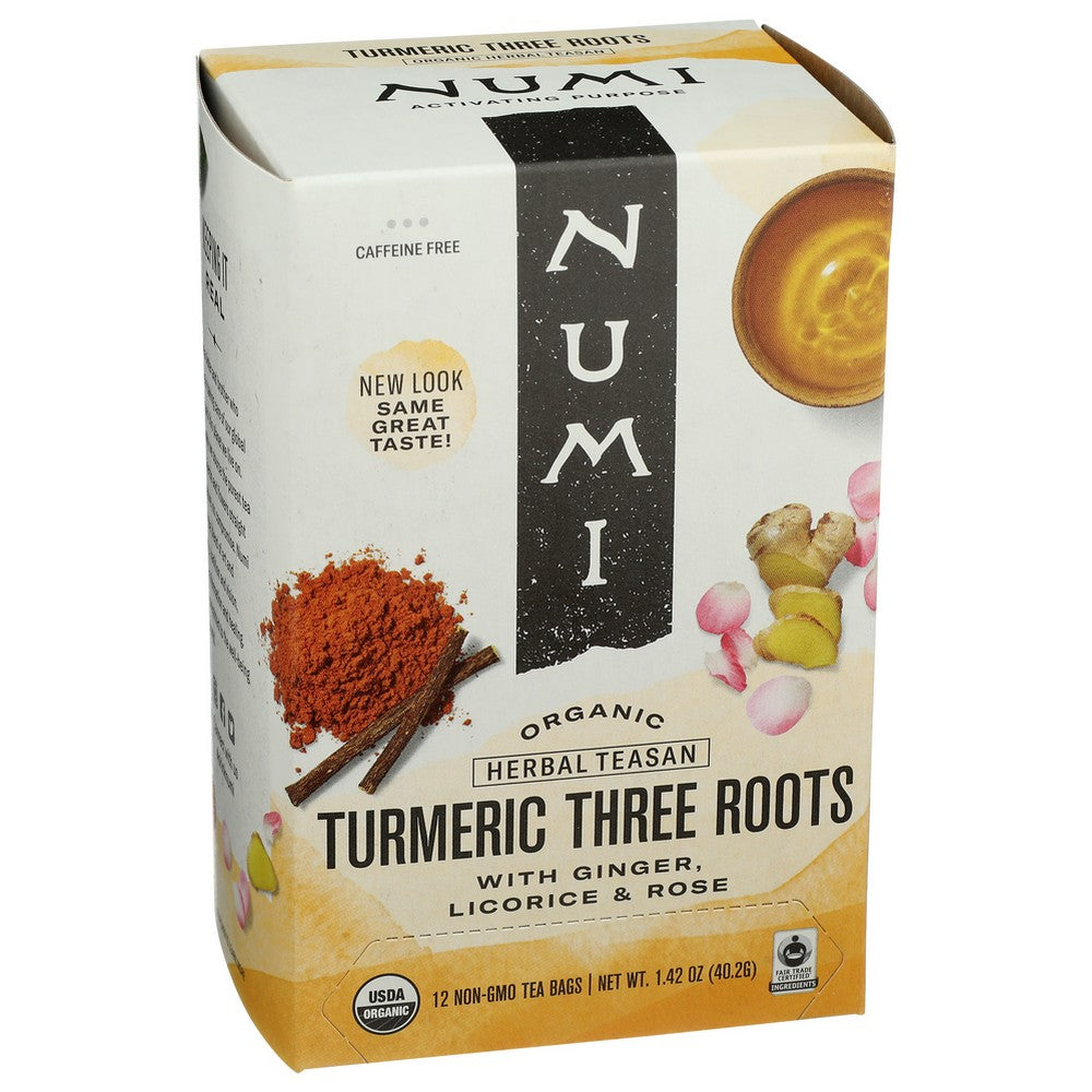 Numi Teas Tea Turmeric Three Roots - 15 Bag,  Case of 6