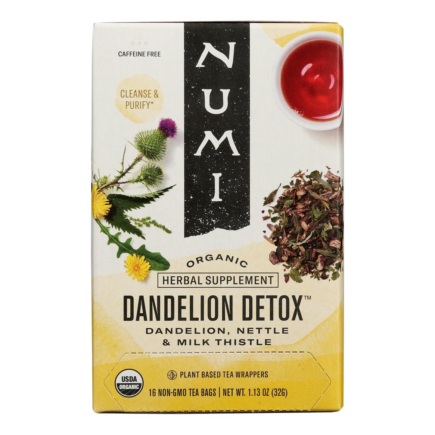 Numi Tea - Hrbl Tea Dndlion Dtox - Case of 6-16 BAG