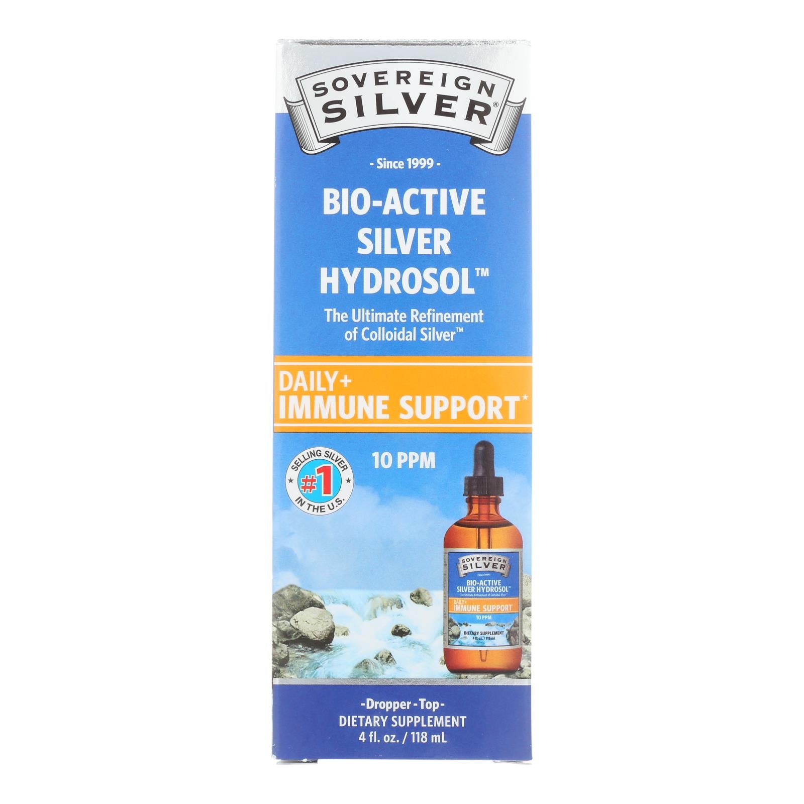 Sovereign Silver - Immune Support Dropper - 1 Each-4 Fluid Ounce