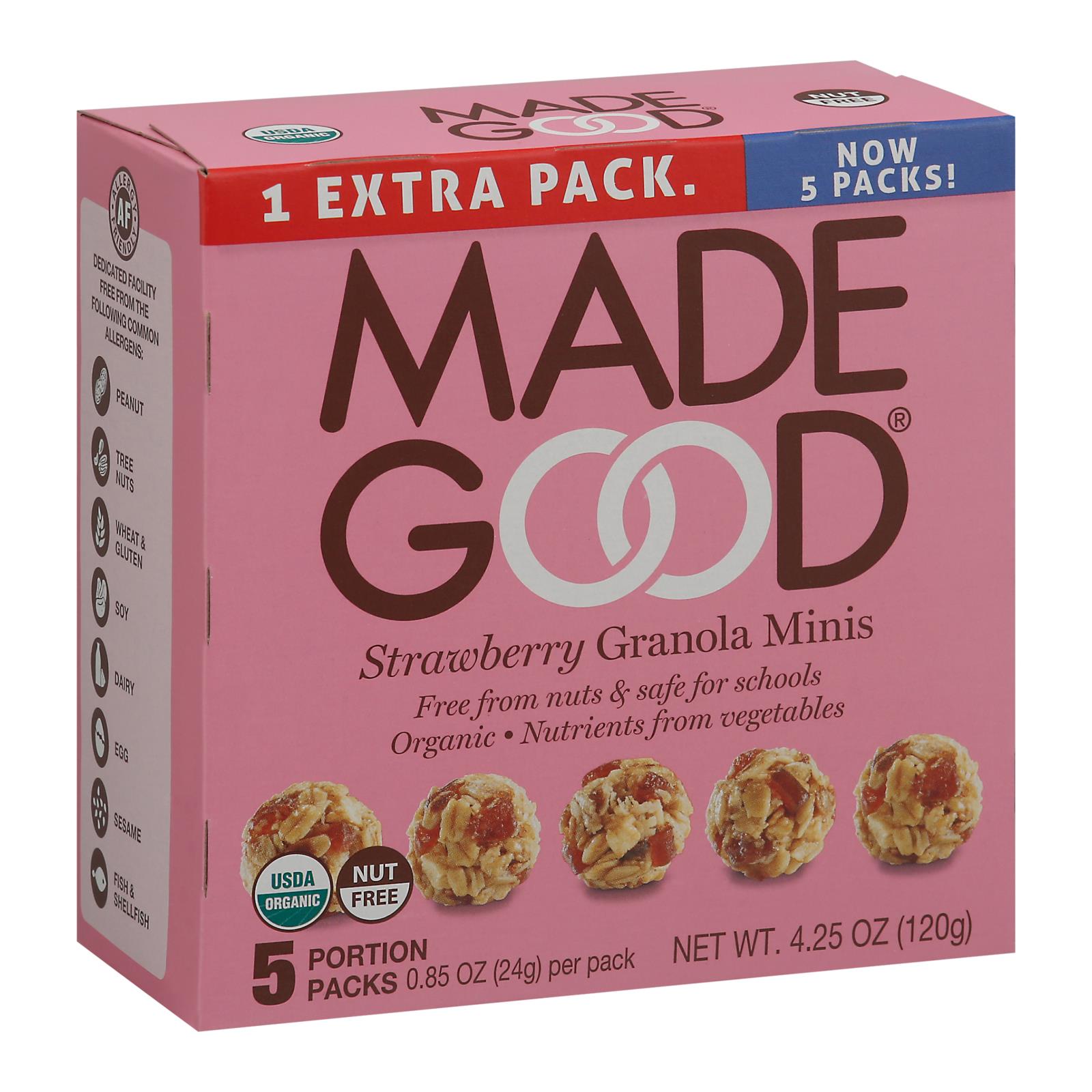 Made Good - Granola Mini Strwbrry - Case of 6-5/.85Ounce