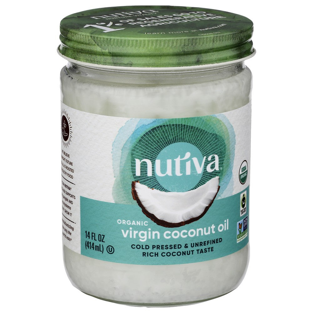 Nutiva Oil Coconut Virgin - 14 Fluid Ounce,  Case of 6