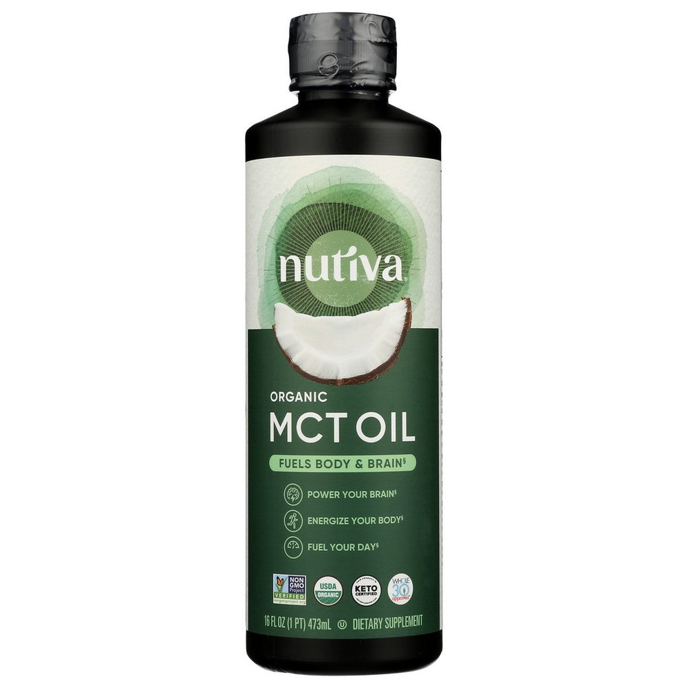 Nutiva Mct102, Nutiva Organicanic Mct Oil, 16 Oz.,  Case of 1