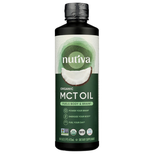 Nutiva Mct102, Nutiva Organicanic Mct Oil, 16 Oz.,  Case of 1